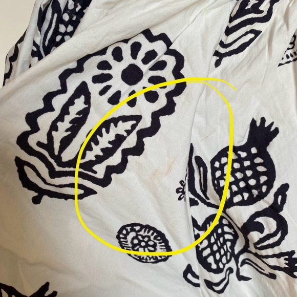 $435 NWT Rhode Augustina Cotton Dress in Ivory Block Sz X-Small - Picture 14 of 15